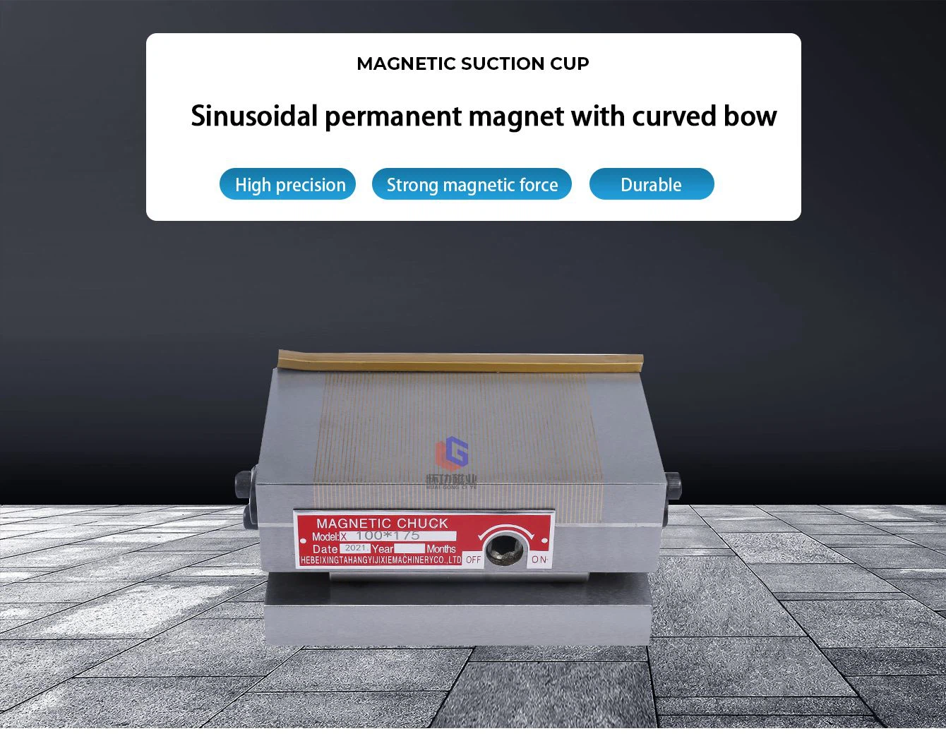 Sinusoidal permanent magnet with curved bow 4001